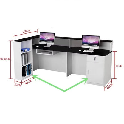 Office Design Reception Desks BeautyModern Checkout Counter Reception Desks Luxury Salon Mostrador Negocio Commercial Furniture
