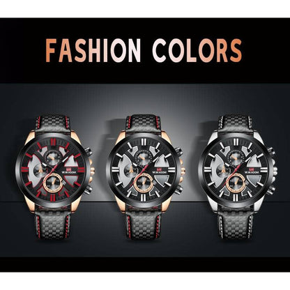 Wholesale Fashion Mens Quartz Watches Business Wristwatch Waterproof Clock For Man Sports Watch Leather Bands