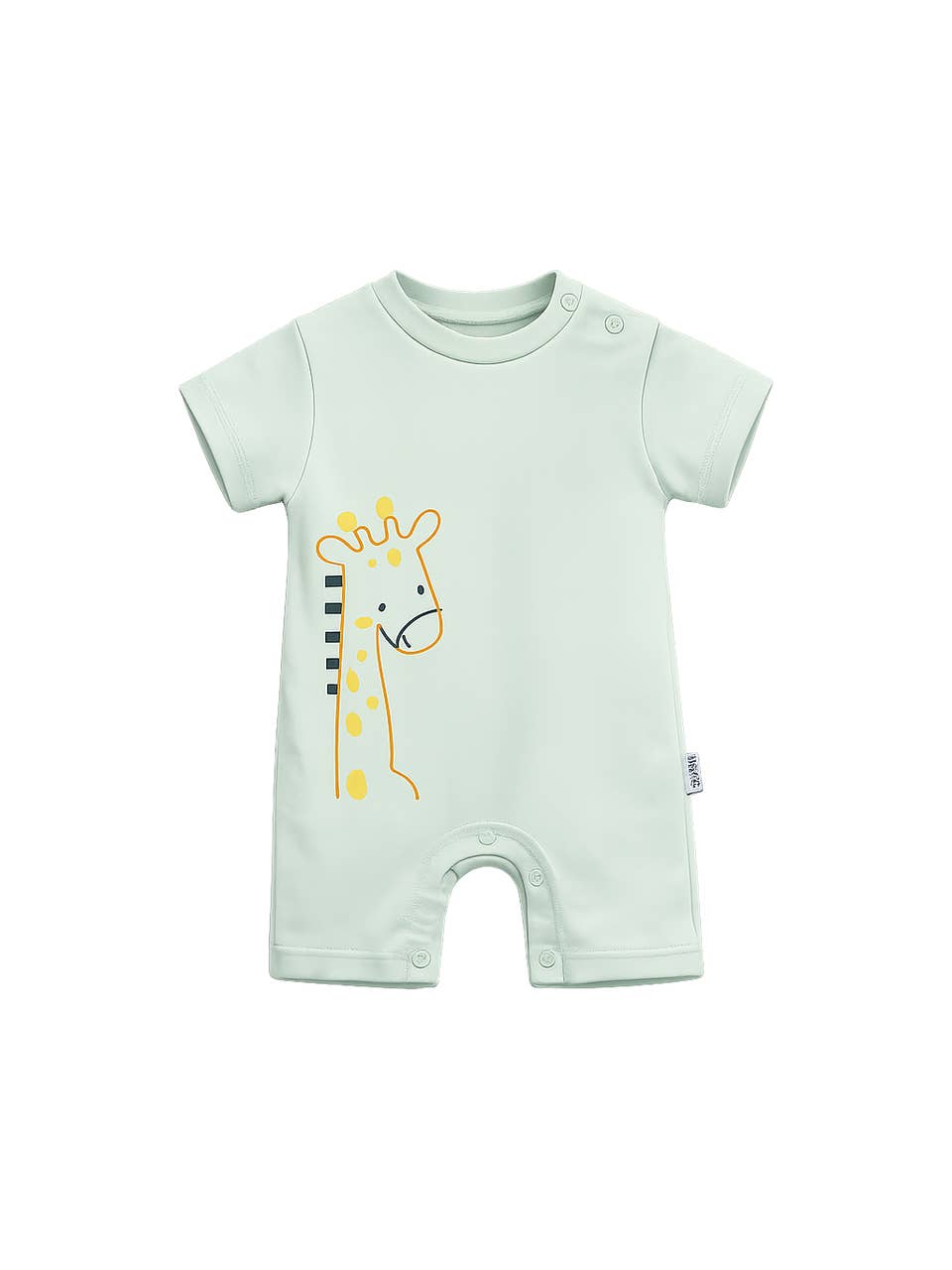 Wholesale Giraffe Print Baby Romper | Soft Cotton Bodysuit 3 Colors