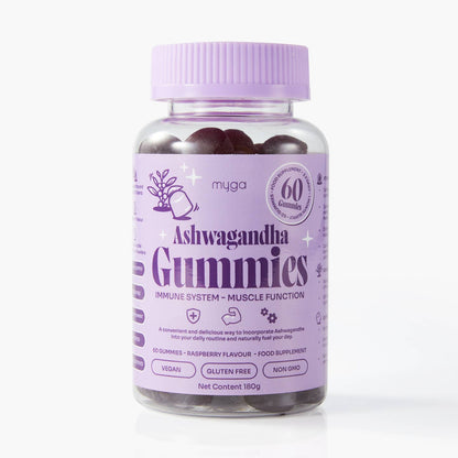 Wholesale Myga Ashwagandha Gummies – Vegan Raspberry Wellness Boost