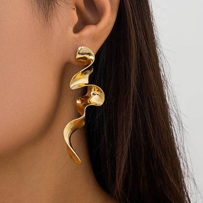 Wholesale Geometric Solid Color Drop Earrings